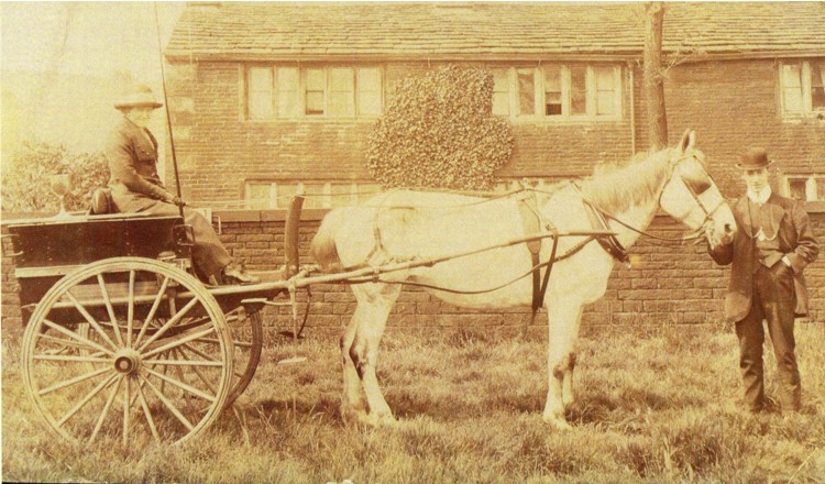 frankland/images/Gladys Holt nee Topham and Leonard Holt at Brown Wardle Farm in 1916